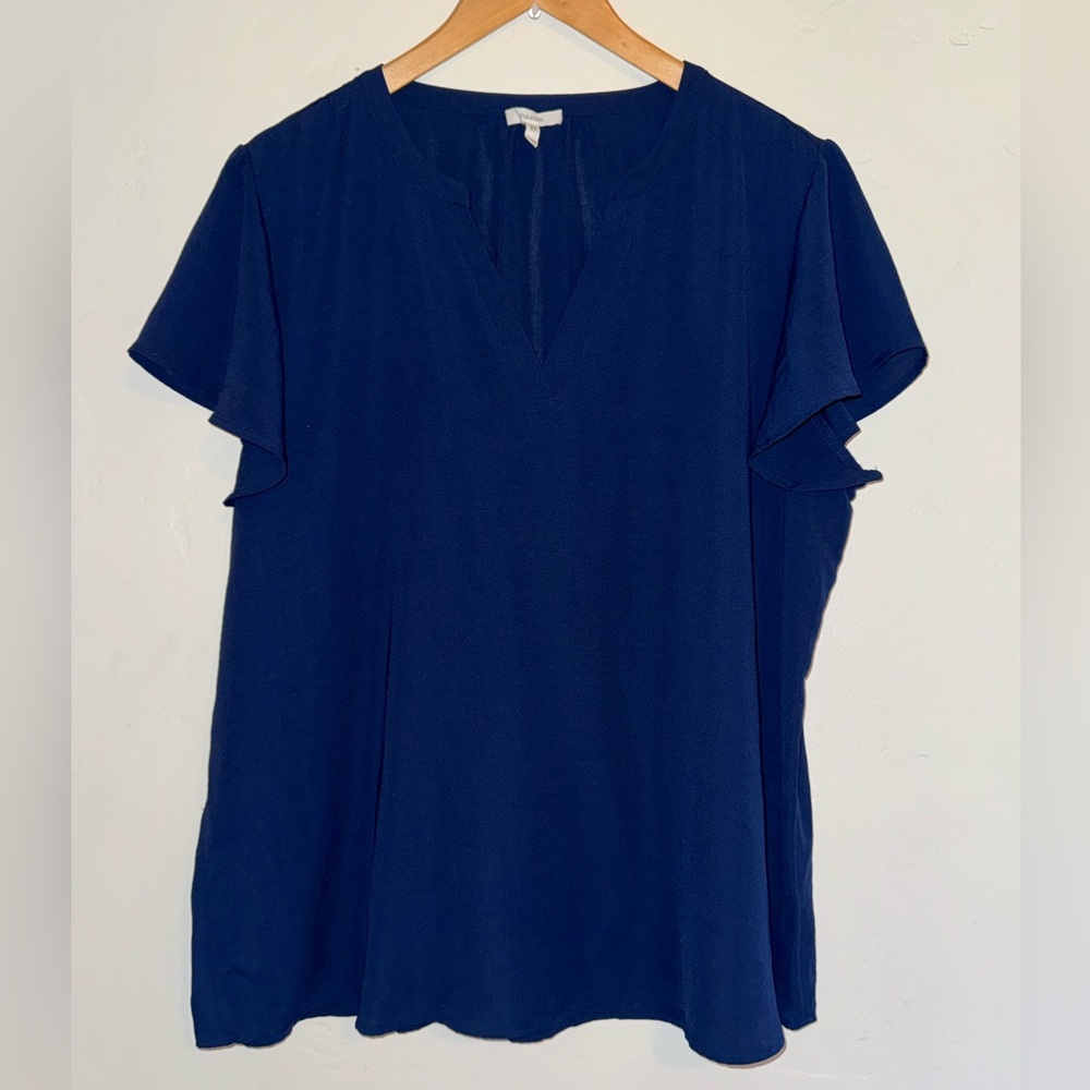 Maurices Deep Blue V-Neck Blouse